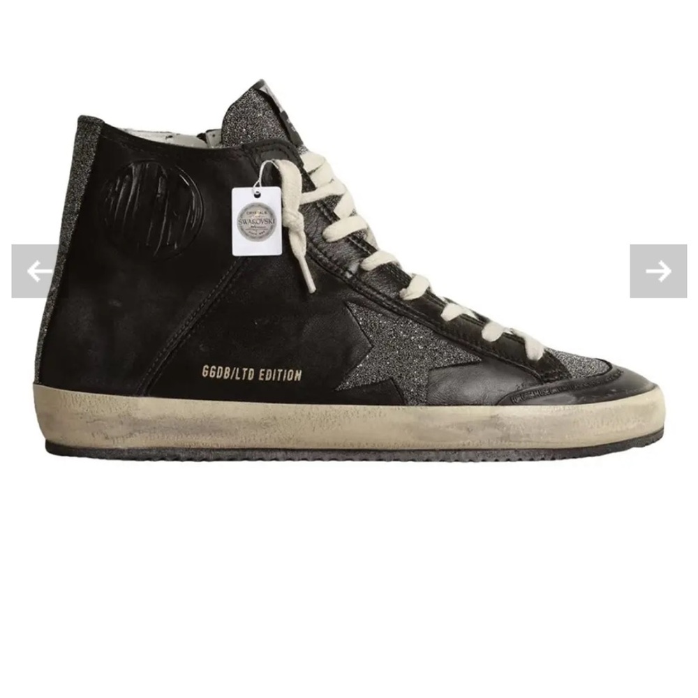 Golden Goose Francy Penstar Swarovski crystal nwob sz 39